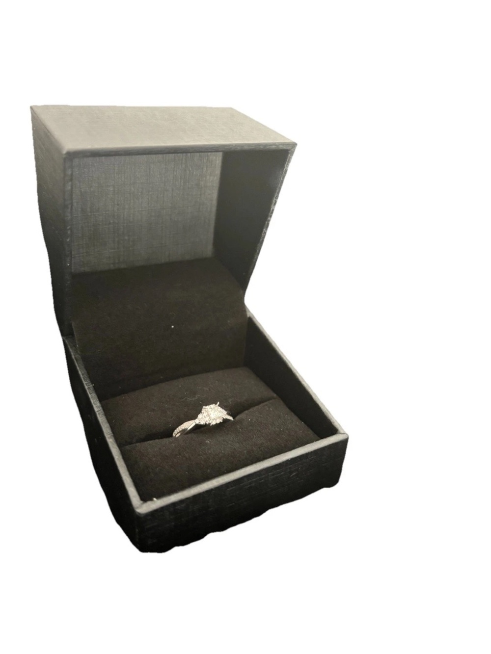 Kay Jewelers Sterling Silver Diamond Cluster Ring - White